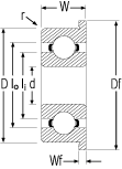 Flange ball bearings metric series