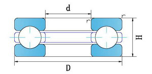 Miniature thrust ball bearings